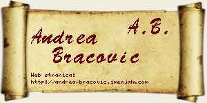 Andrea Bracović vizit kartica